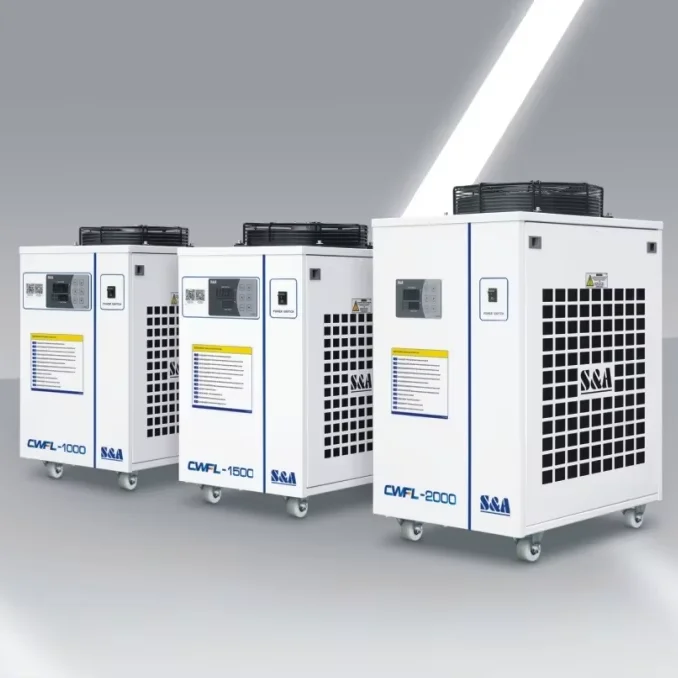 Industrial Water Chiller S&A CWFL 1000 1500 2000 for Fiber Laser Cooling to Improve Working Life and Cutting Accuracy