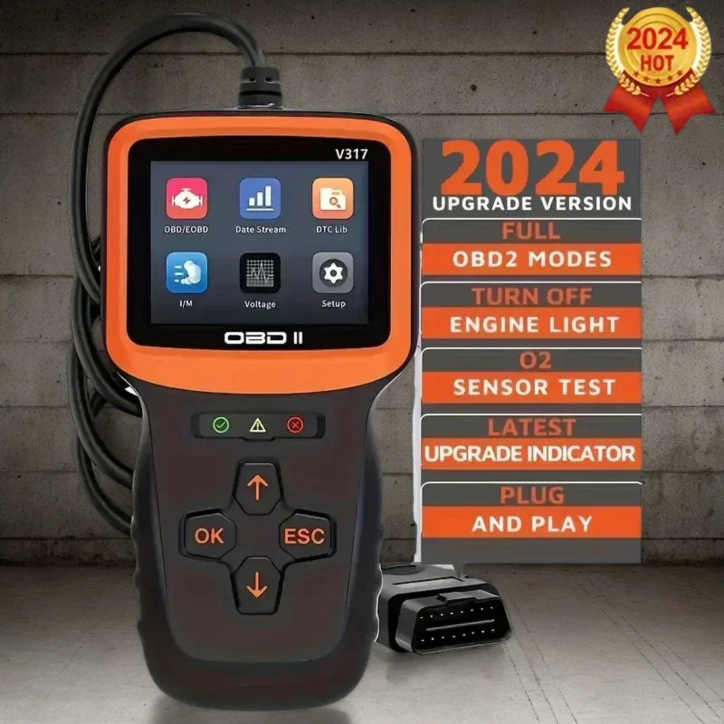Professional OBD2 Scan Tool - Real-Time Data Engine Code Reader