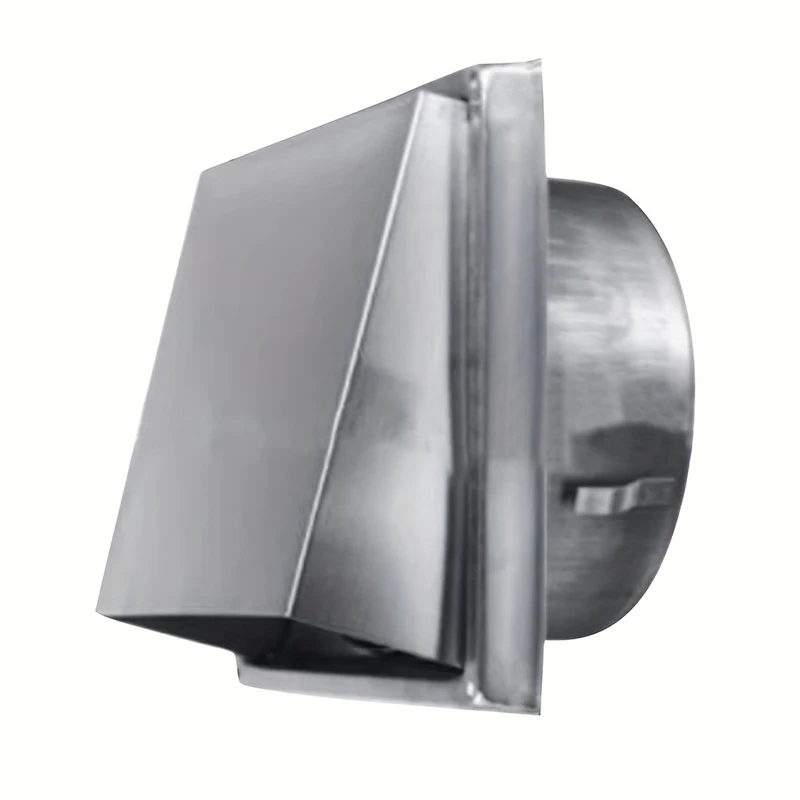 1pc Exhaust Hood Vent Cap 4 inch 304 Stainless Steel Outdoor Wall Vent Cover Outlet Exhaust Vent Duct Cover with Mesh Screen