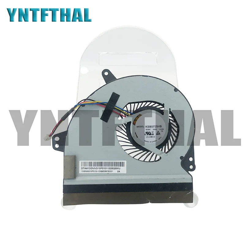 Laptop Cooler Cpu  X501 X501A CPU FAN KSB0705HB-CA1B DC5V 4-Wire Cooling Fan