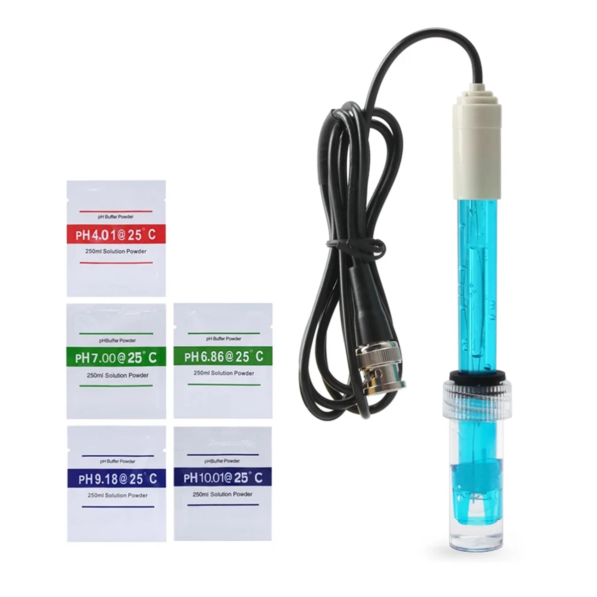 BABQ PH Replacement Probe with BNC Interface 300cm Cable 0-14 PH Q9 Probe Controller Oxidation-Reduction Potential Sensor