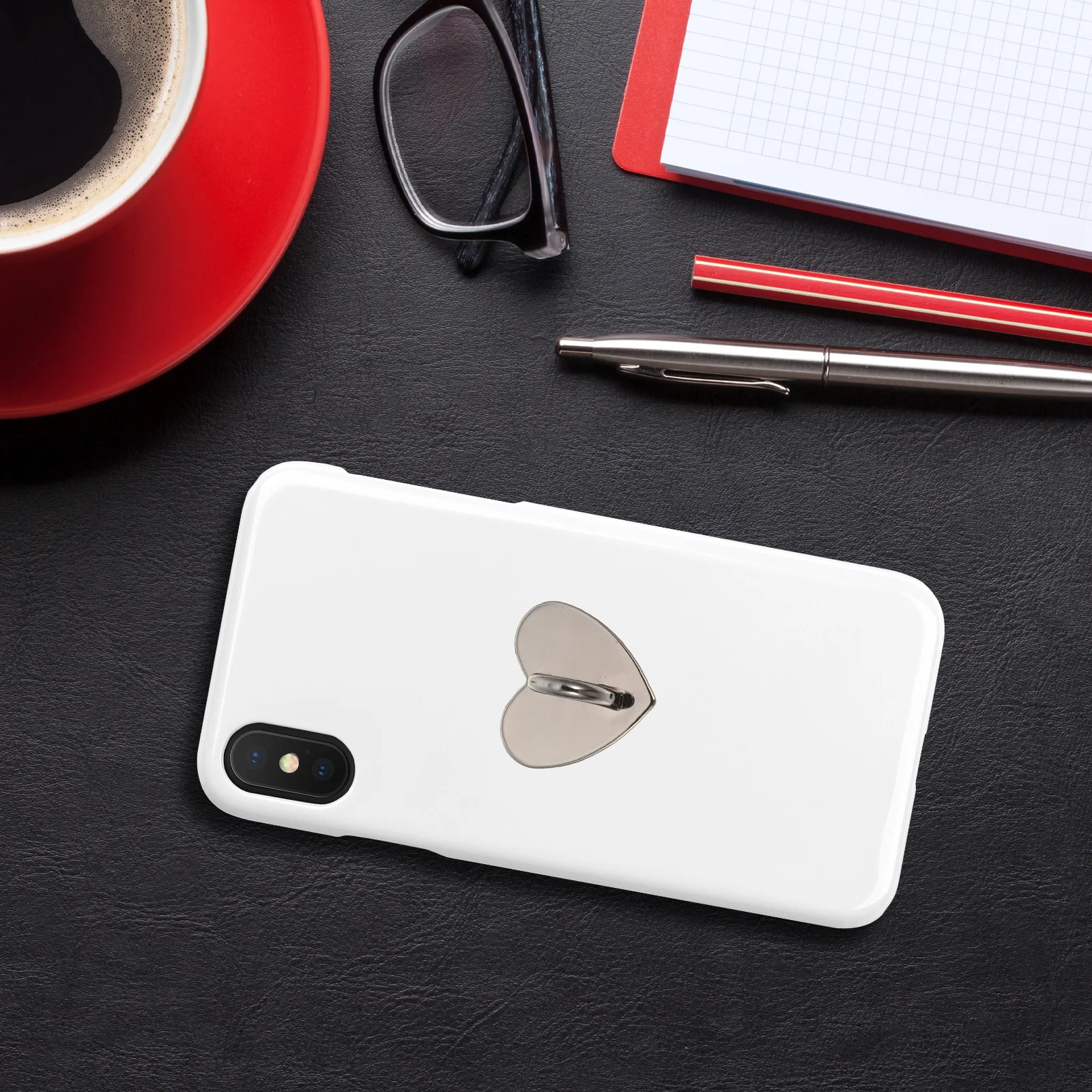 20pcs Phone Rope Hooks Heart Shaped Alloy Buckles Mobile Case Decorations Security Straps Grips Brackets Lanyard Tabs Phone