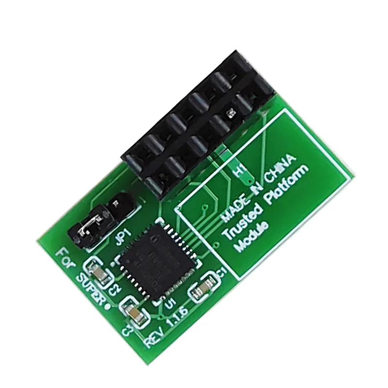 B24B 1 PC 10 Pin SPI TPM 2.0 Module TPM 2.0 Module Trusted Platform For Supermicro AOM-TPM-9670H