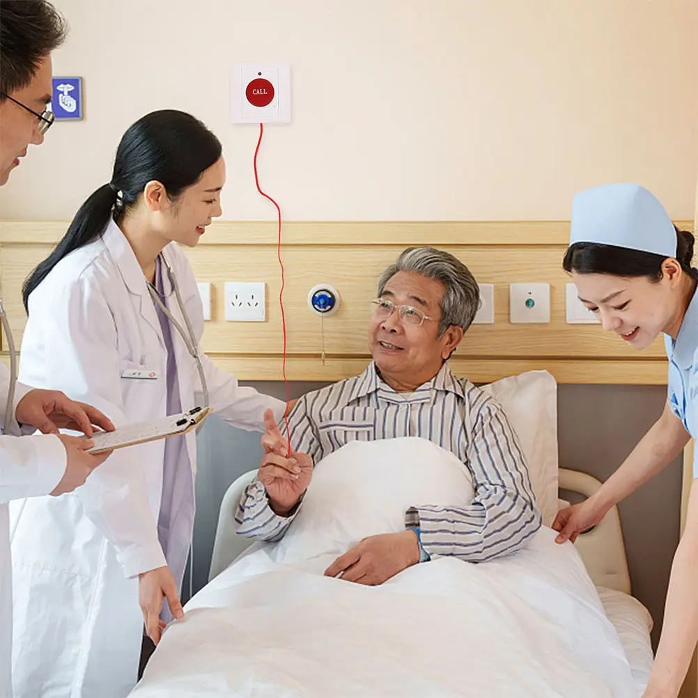 3Pcs Emergency Call Button Nursing Homes Hospitals Sos Pull Cord Alarm Button for Elderly Safety Alert System Call Buttons