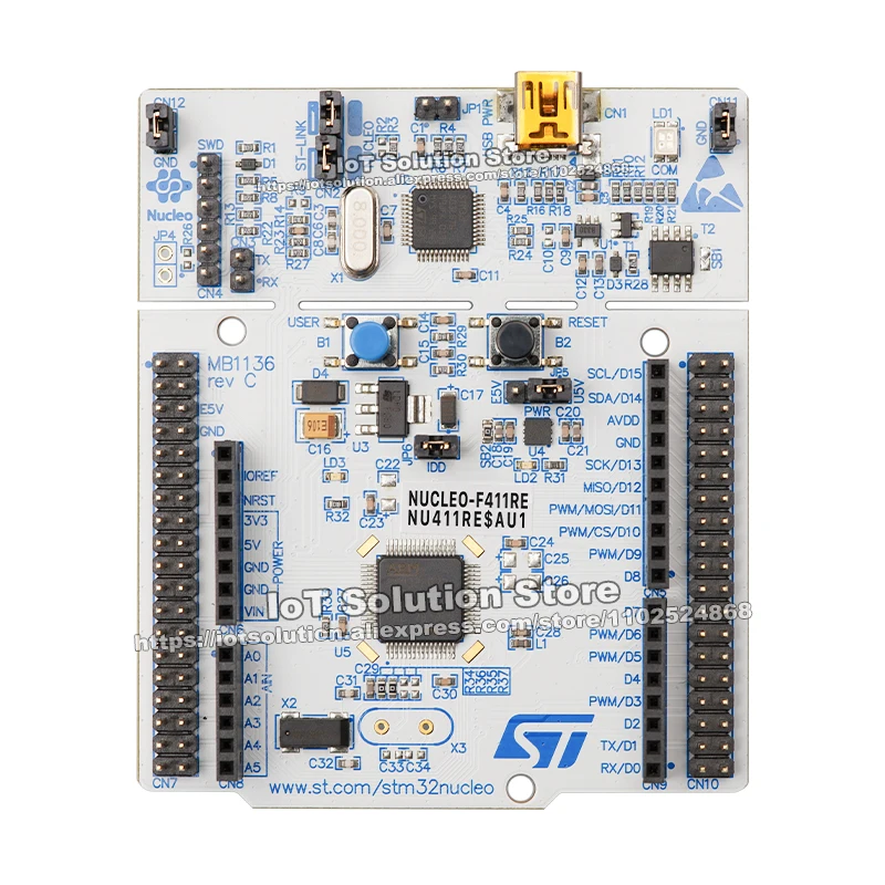 NUCLEO-F411RE STM32 Nucleo-64 Development Board with STM32F411RE MCU