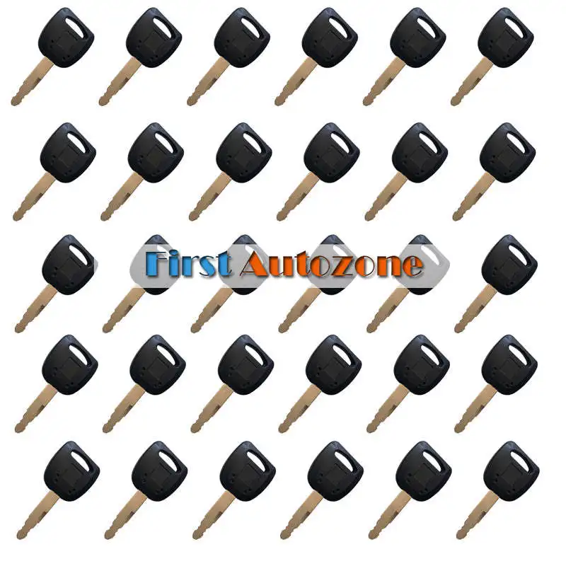 30 Pcacks 801503883-1 Door Lock Start Key Ignition Keys Excavator Parts Compatible With XCMG 80 85 150 215 60 Heavy Equipment