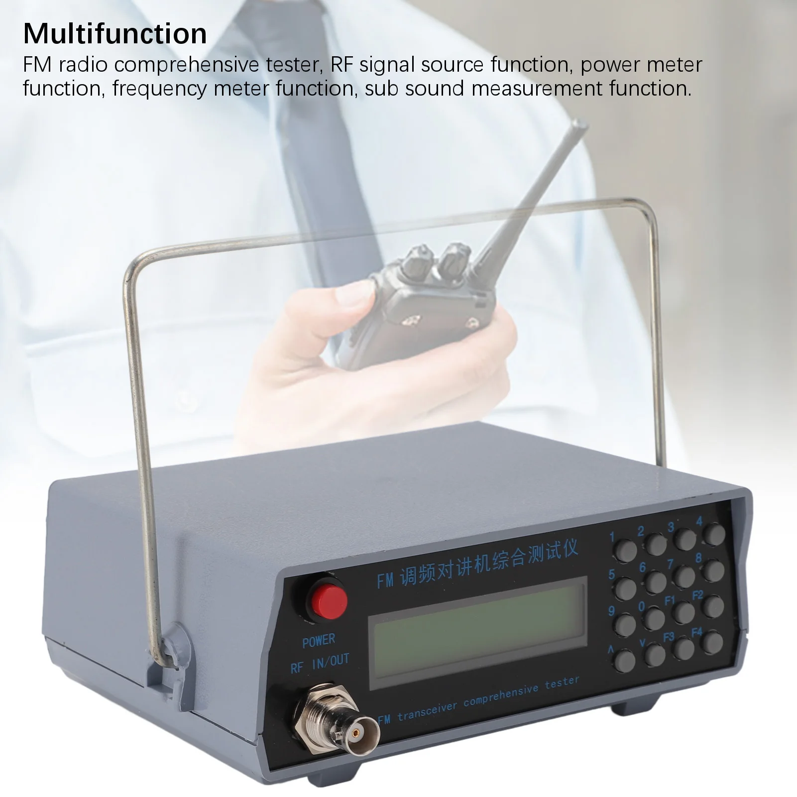 Radio Intercom Generator Tester Professional Accurate Plug and Play High Sensitivity Radio Intercom Generator for U V Repeater