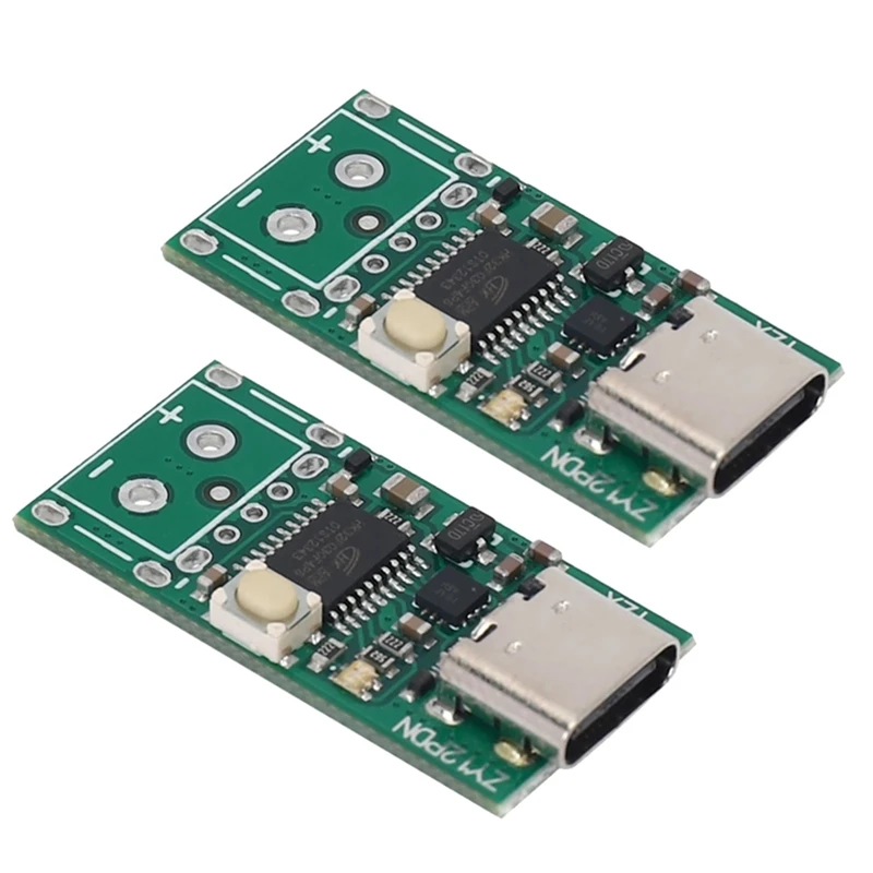 2 Pcs ZY12PDN USB-C PD2.0/3.0 To DC Converter Power Supply Module Decoy Fast Charge Trigger Poll Polling Detector Tester