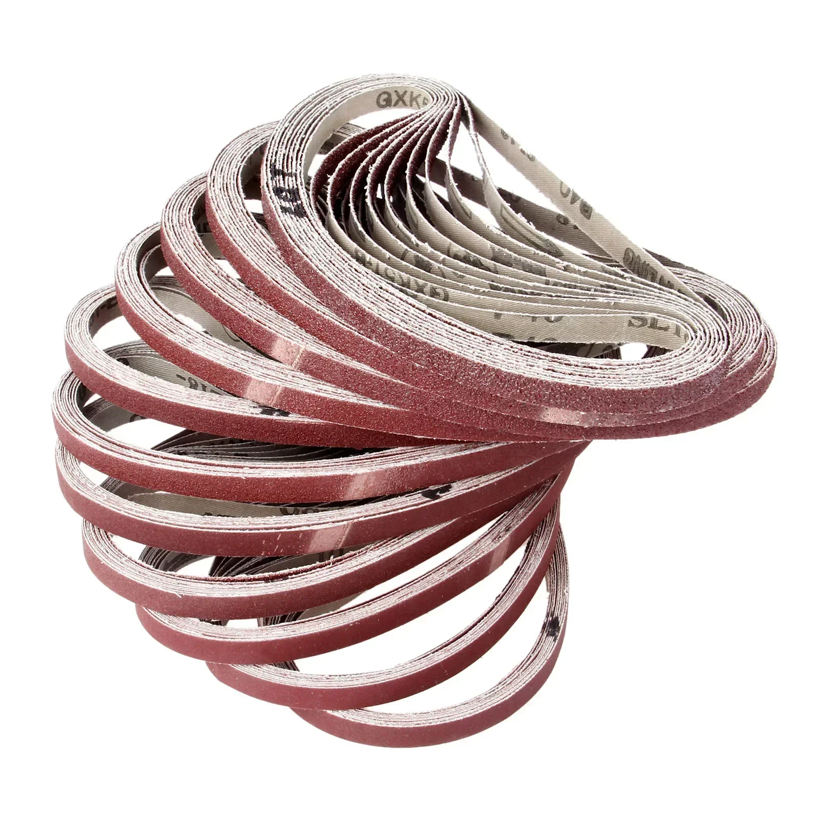 10Pcs Abrasive Sanding Belt Grit 40-600 Sander Grinder Belt for Dremel Drill Grinding Polishing Tool Accessories 9*533mm