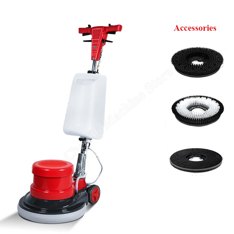 Floor Cleaning Machine 1100w Multi-functional Brush Polish Ground Grinder Burnisher Hotels Flat Carpet Cleaning Machine