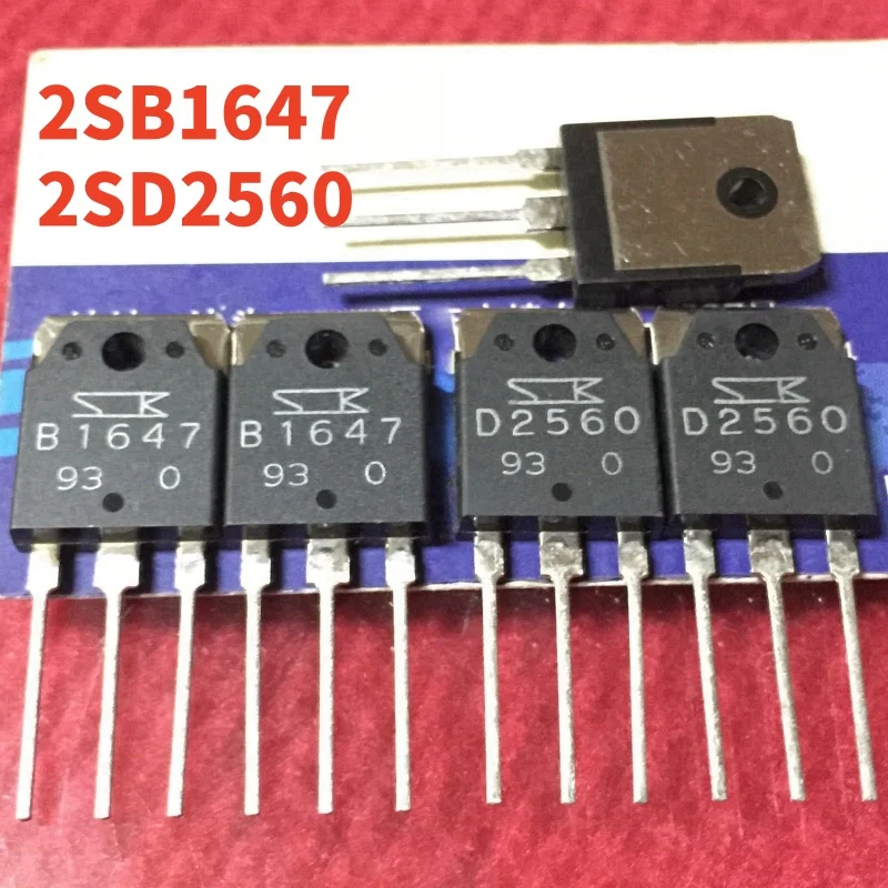 5 pairs/10 pcs 100% new original (5pcs 2SB1647+5pcs 2SD2560) 2SB1647 2SD2560 B1647 D2560 Audio amplifier pairing tube