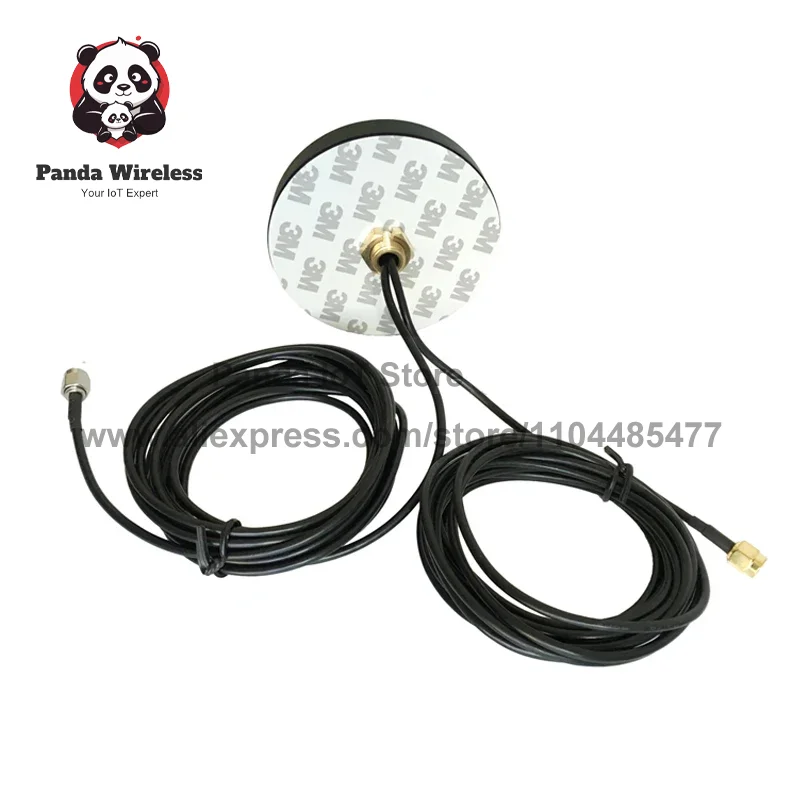 1pcs 1-5M 4G+GPS Cabinet Antenna 700-960/1700-2700MHZ SMA male GPS GNSS for bus satellite positioning receiving car navigation
