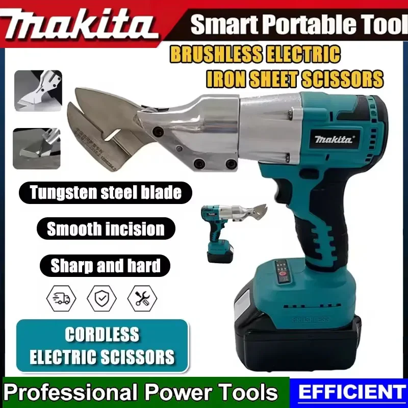 Makita Electric Iron Scissor 2 Variable Speed Metal Cutting Tools Iron Shear Sheet Shears Carbon Steel Cutter For 18V Battery