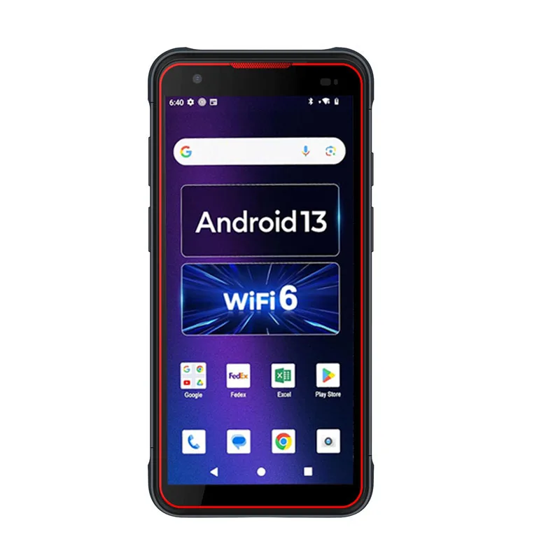 Android 13 Handheld PDA 6 inch Scanner Device Waterproof Label Reading PDA Terminal Google Store Inventory Manager