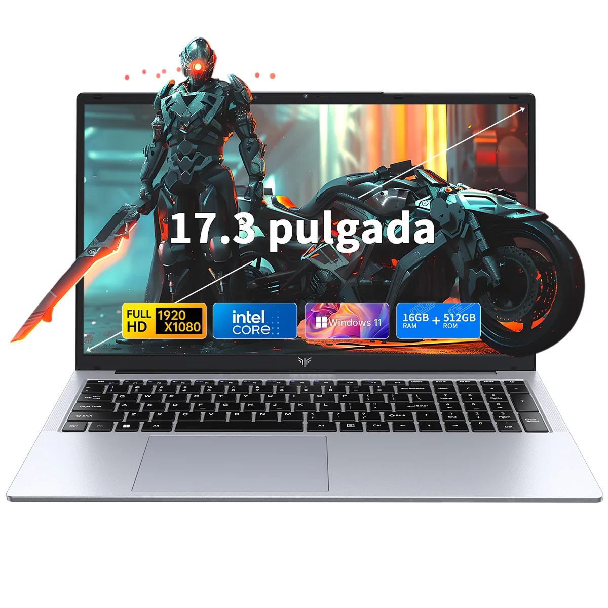 ACEMAGIC Laptop 17.3'' FHD Intel Alder Lake N97 up to 3.6GHz 16GB DDR4 512GB SSD with Windows 11