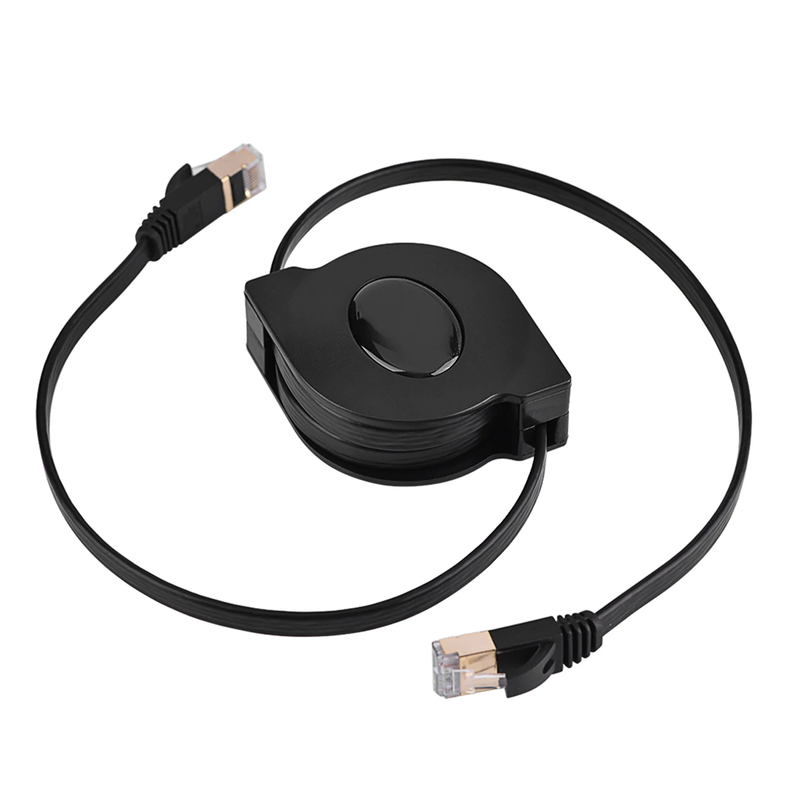 Retractable CAT7 RJ45 600MHz Patch Shielded Lan Network Cable Flat Ethernet Cord new