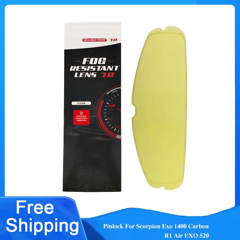 Motorcycle Helmet Visor Pinlock Film Anti Fog For Scorpion Exo 1400 Carbon, R1 Air EXO 520