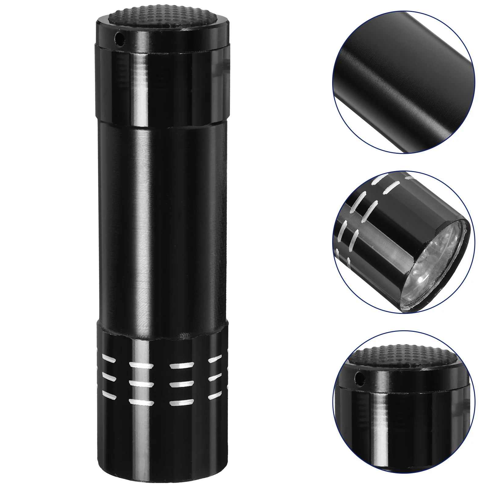 1Pc Black Small Flashlight Hiding Box Hidden Money Container Coins Storage Safes Secret Compartment Containers Hide Key Gadgets