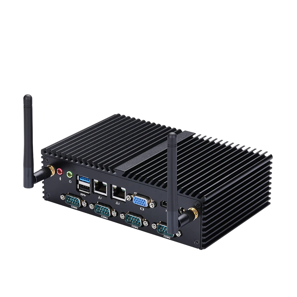 Qotom Mini PC Q190X J1900 Q192X N2920 SOC Processor Low Power 7 COM 2 LAN Fanless Home/Offce/Bank PC