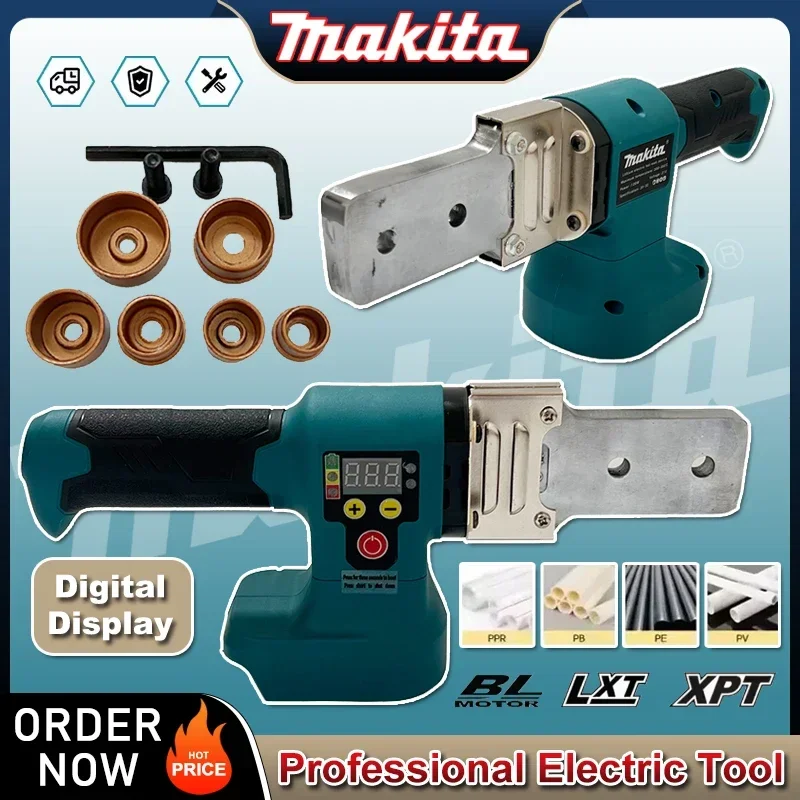 Makita Electric Pipe Welding Machine Cordless Fuser PPR PE Soldering Iron Plastic Tube PP Heating Hot Melt fit 18V/20V battery