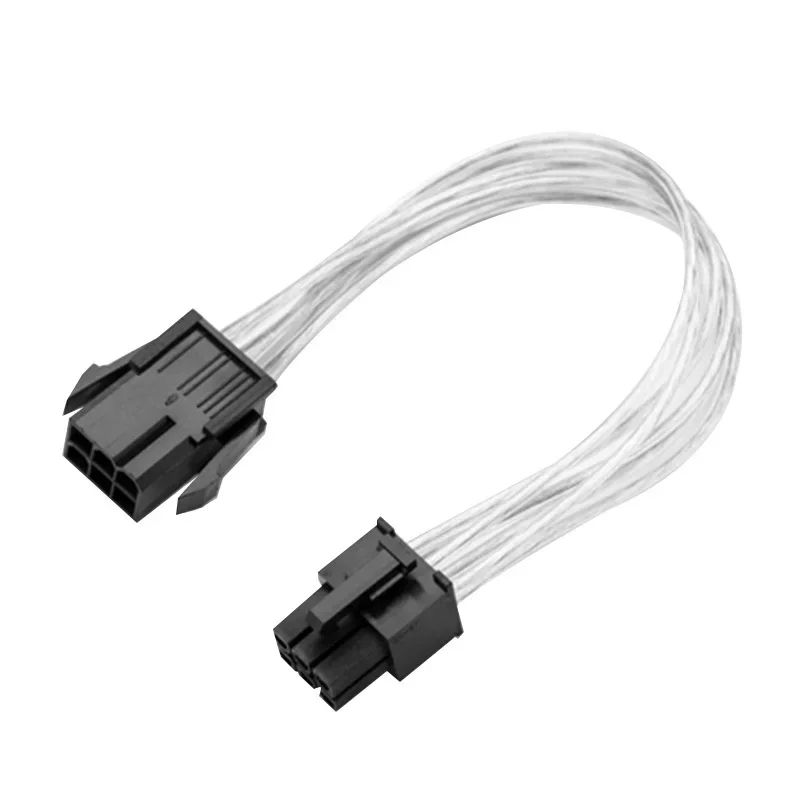 6 Pin To 8 Pin Feamle To Male PCI Express Power Converter Cable for BTC CPU Video Graphics Card 6Pin To 8Pin PCIE 20cm