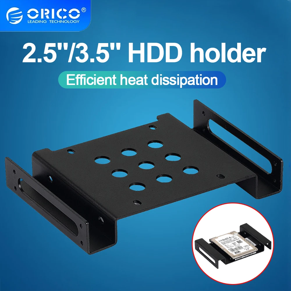 ORICO 2.5'' or 3.5'' To 5.25" HDD Mounting Bracket Adapter Mounting Hard Drive Holder for PC Laptop Protect Hard Disk Bracket