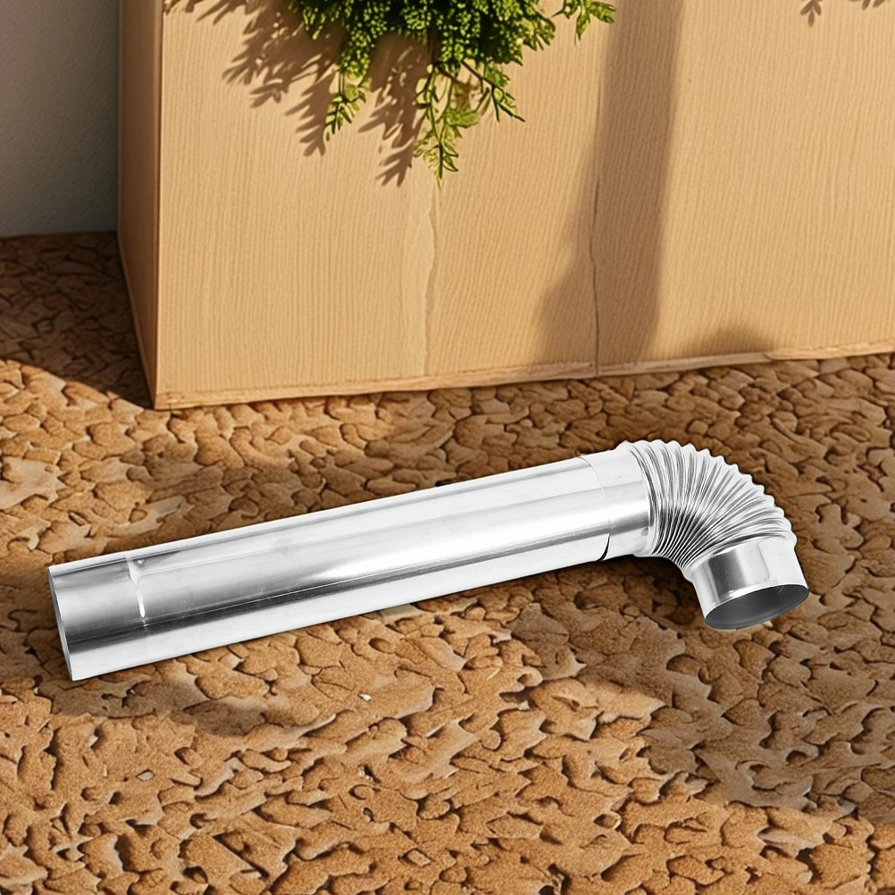Stainless Steel Chimney Extension Smoke Ventilation Tube for Wood Stove Fireplace Camping Outdoor High Temp Resistant Durable