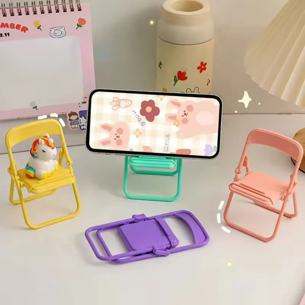 1Pcs Fun Seat-Shaped Phone Stand – Lightweight collapsible holder in vibrant candy tones