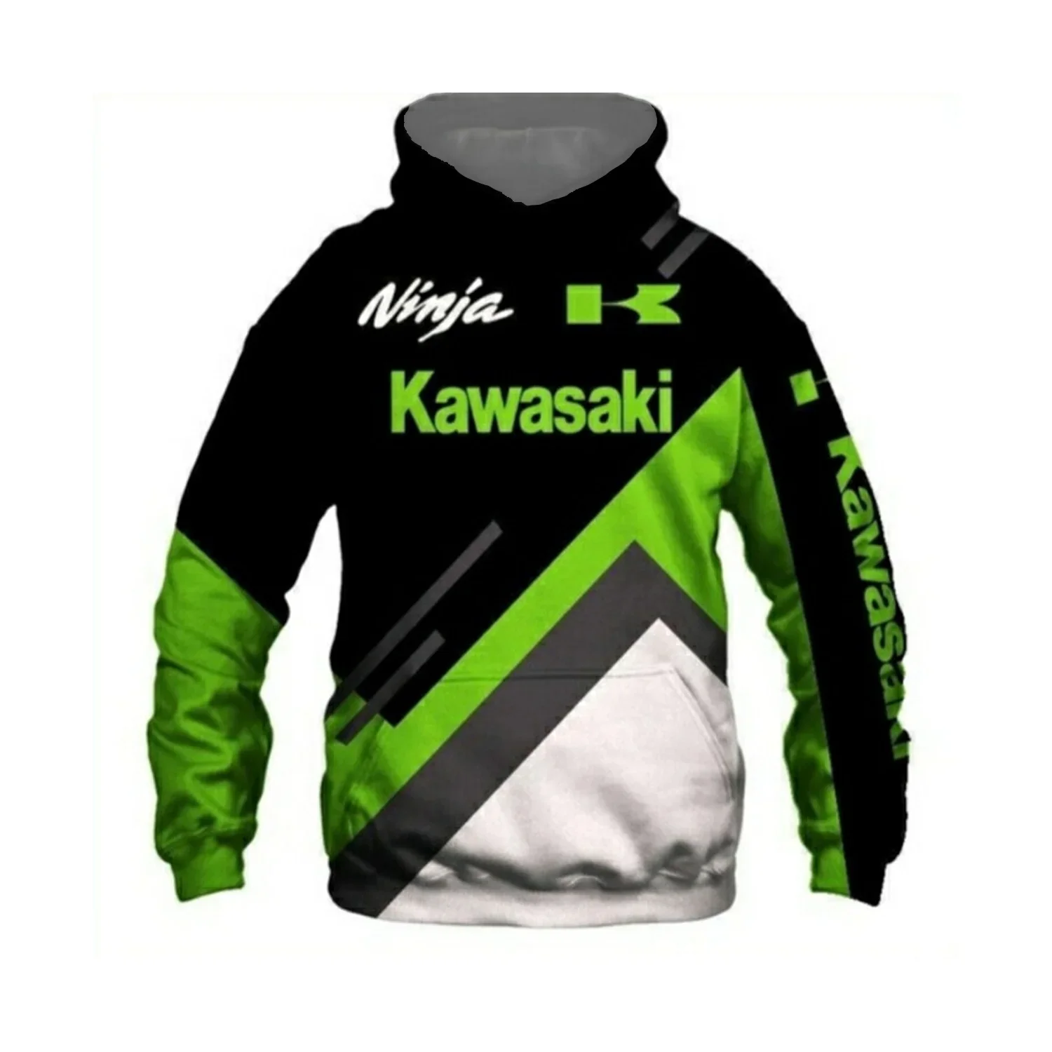 Dukserica Kawasaki Ninja Hoodie Adult Streetwear Hooded Unisex Motorcycle Sweatshirts Pullovers Tracksuit Clothing