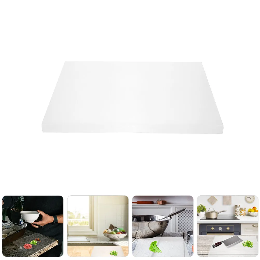 Acrylic Cutting Clear With Lip Edge Transparent Break-Proof Kitchen Chopping Board For Home Restaurant Hotel Use