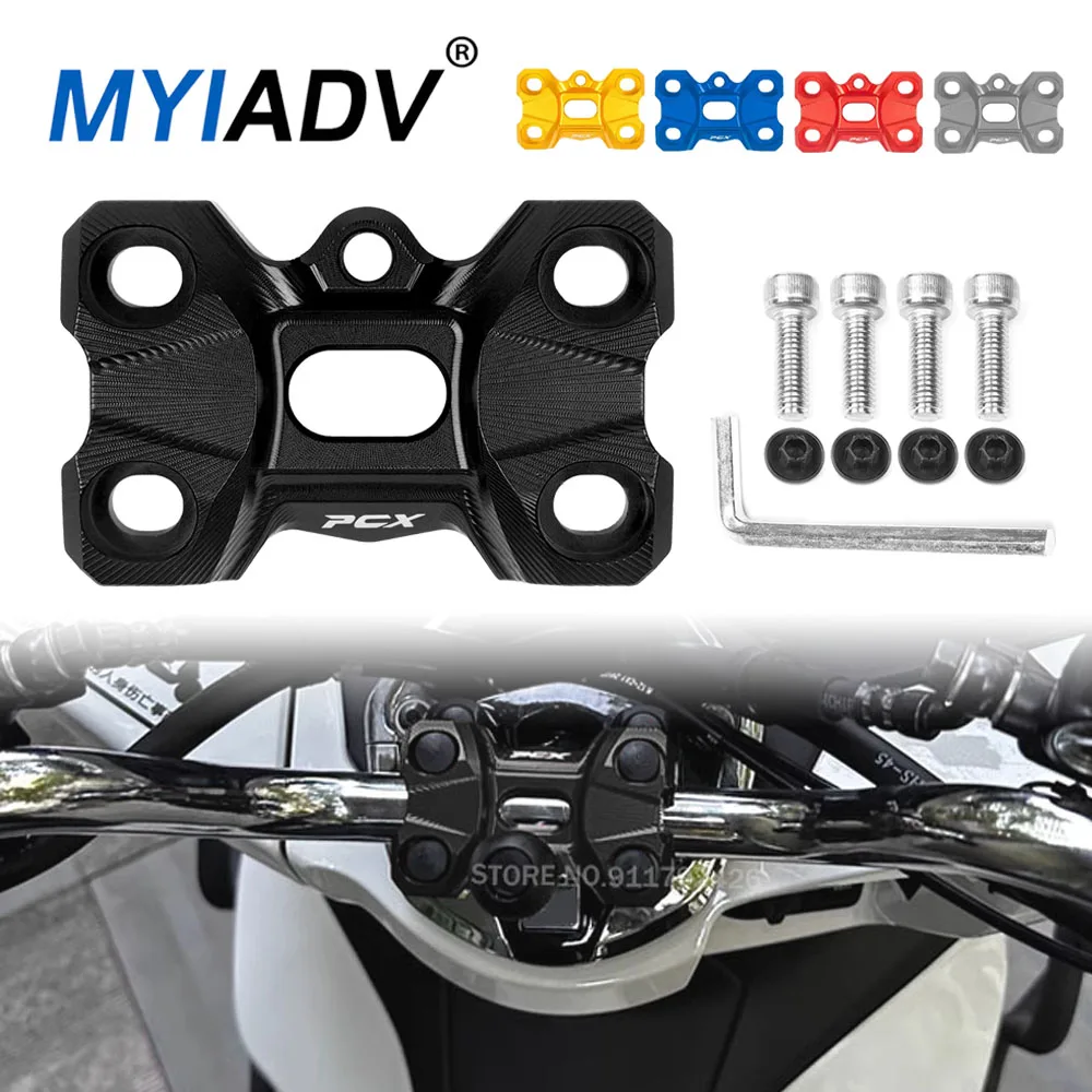 For Honda PCX160 PCX125 PCX150 Motorcycle Handle Pressing Code Handlebar Riser Fixing Compression Block Expand Mount Bracket