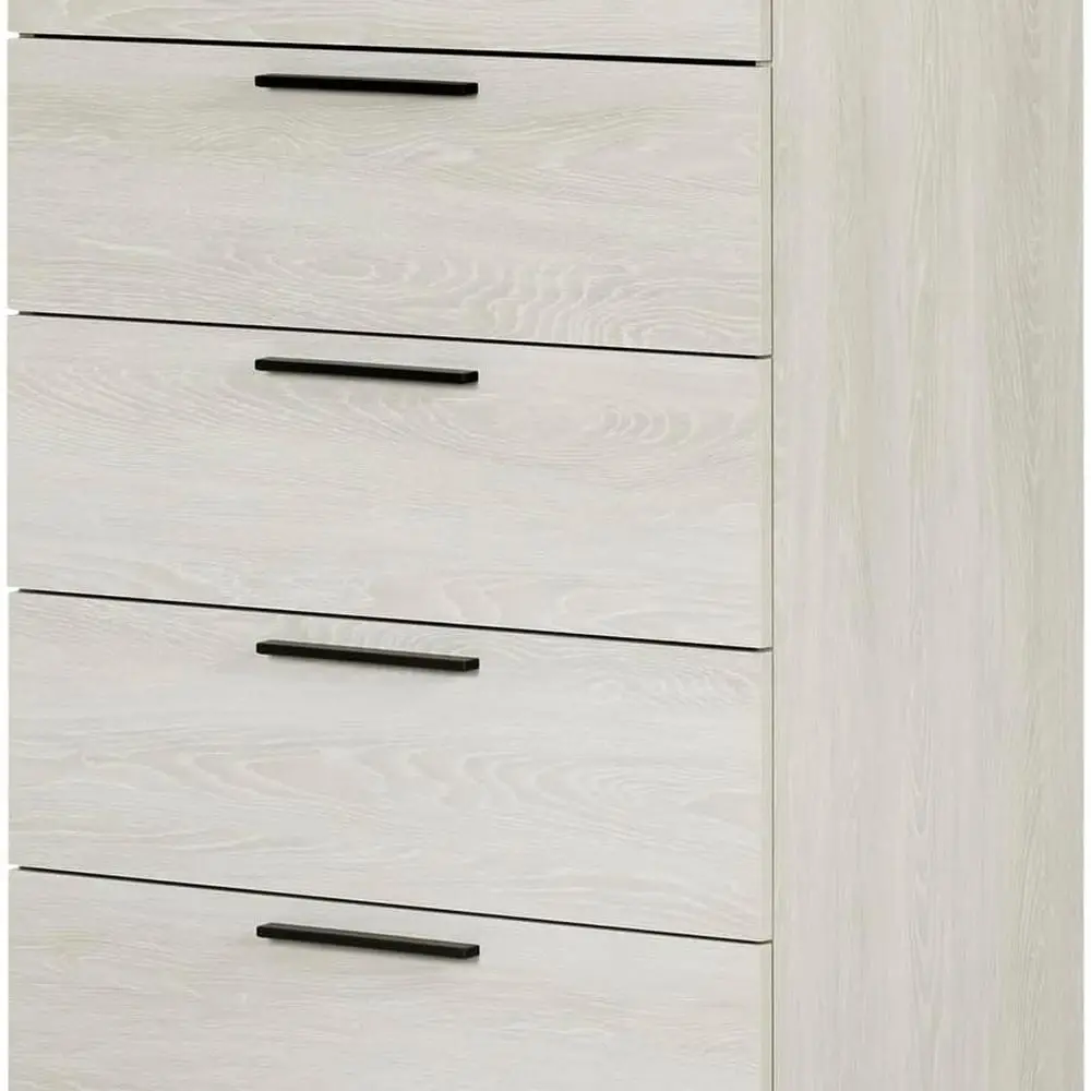 Essential 5-Drawer Chest in Winter Oak Finish
