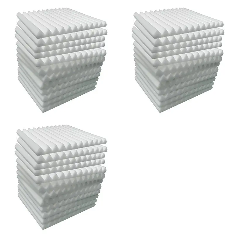 【HOT ITEMS】Acoustic Foam Panels 36 Pcs, Soundproof Wall Panels 30X30x5cm, High Density Sound Absorbing Panel For Walls White