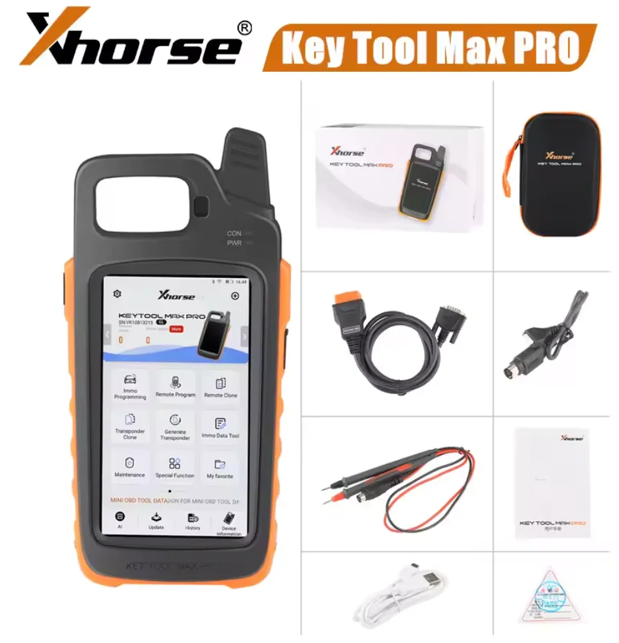 Xhorse VVDI Key Tool MaxPro With MINI OBD Tool Function & Key Tool Max Adds CAN FD, Voltage and Leakage Current Functions