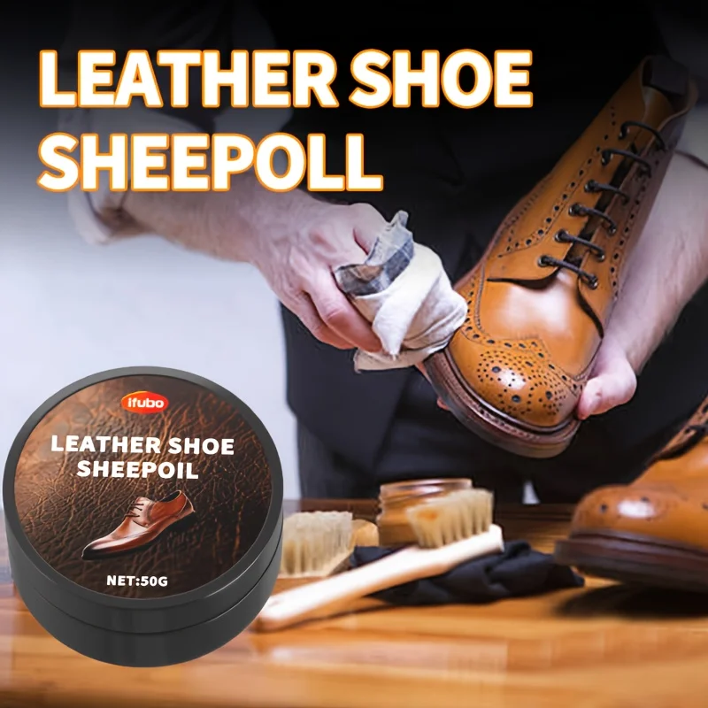 Leather shoe repair, leather shoe wax polishing, black leather shoe polish, can be used to polish leather shoes of any color