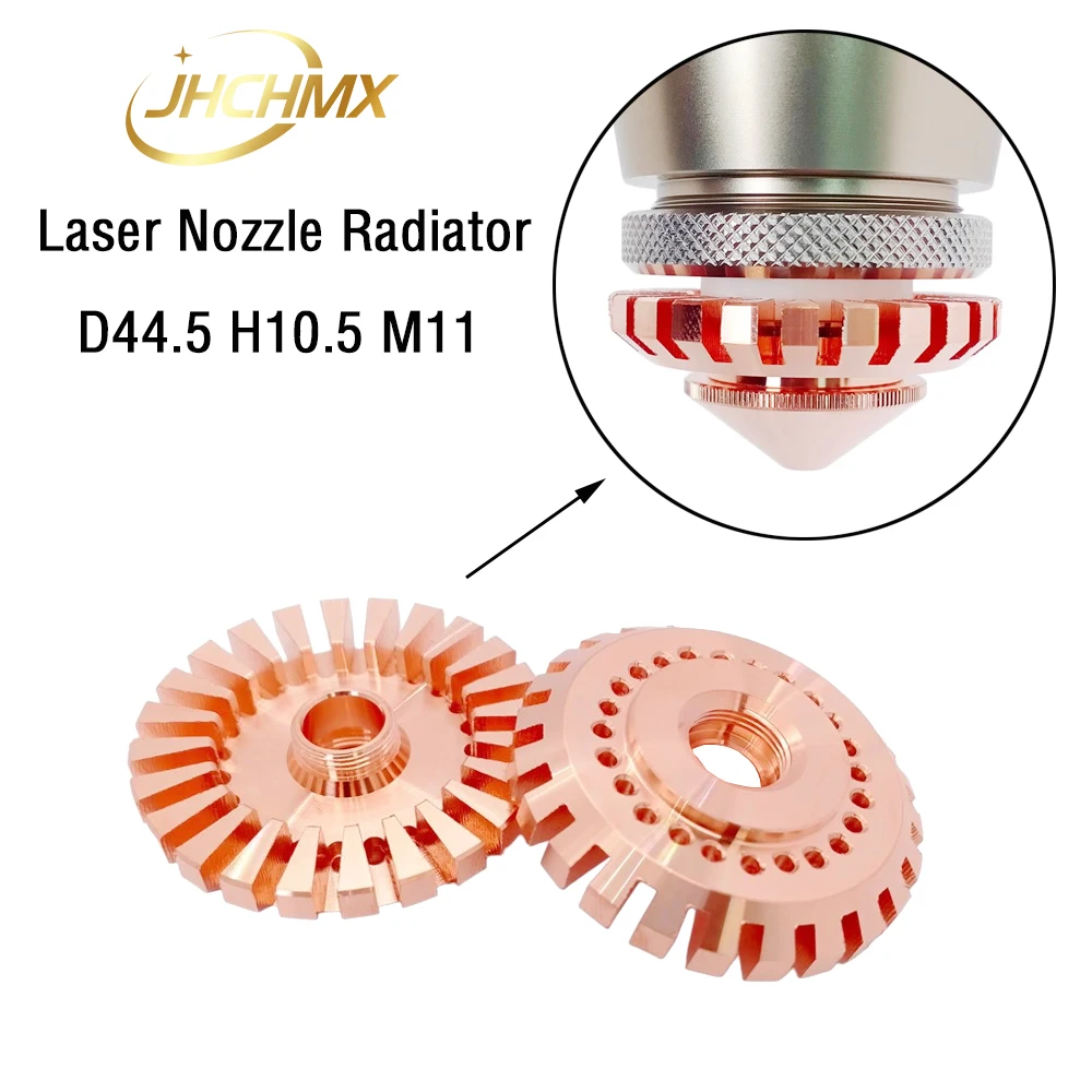 JHCHMX Fiber Laser Cutting Machine Heat Sink Cooling Block Nozzle Radiator D44.5 H10.5 M11 for CHUTIAN WSX Precitec