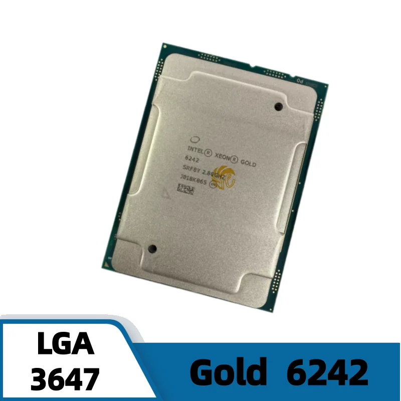 Xeon Gold 6242 CPU 2.8GHz 16 Cores 32 Threads 22MB 150W Processor LGA3647 for C621 Server Motherboard