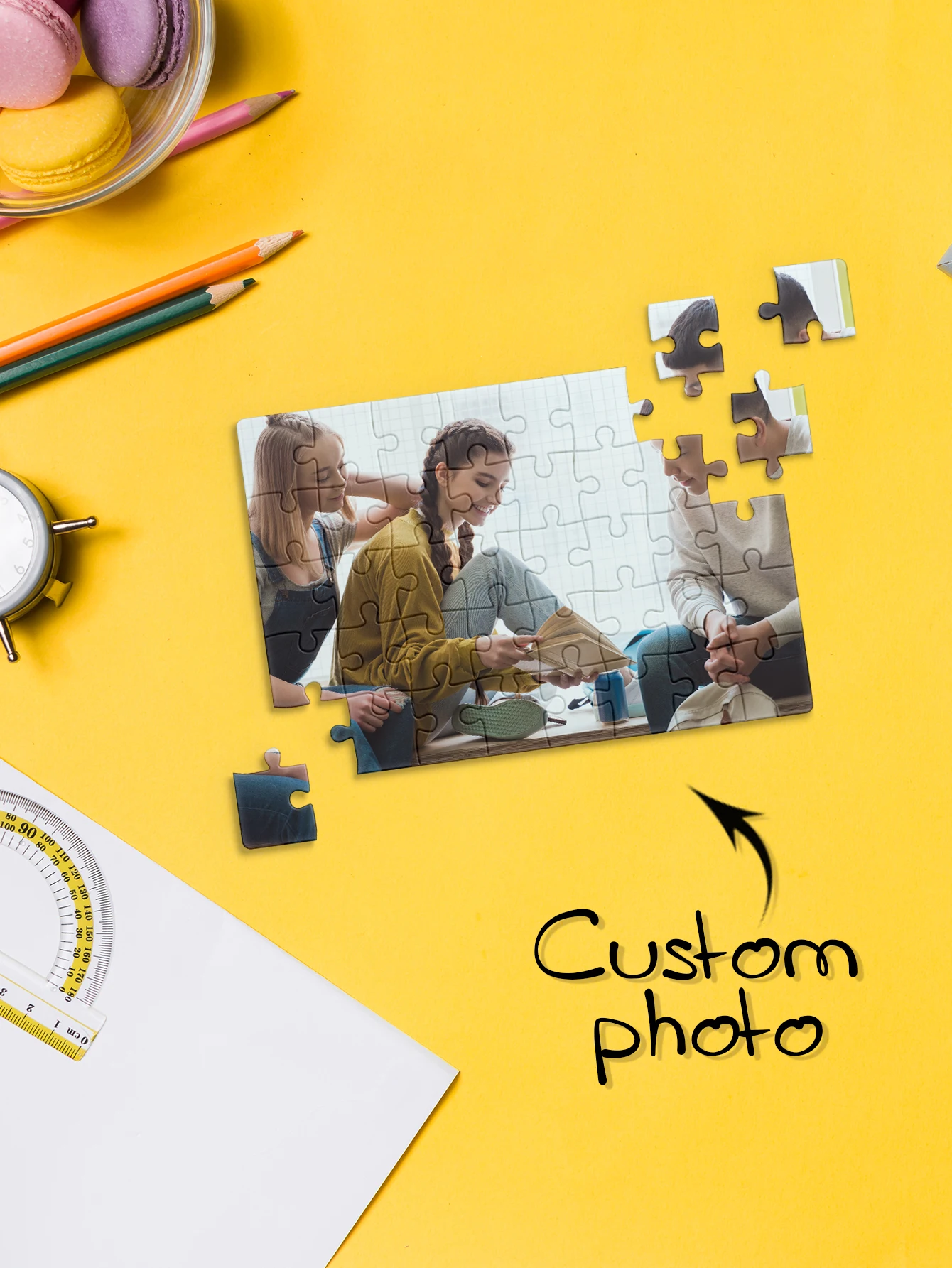 35/150/300/500/1000pcs new family Customized Photo Personalised Decompression Puzzles Jigsaw puzzle Mosaic Custom Puzzles