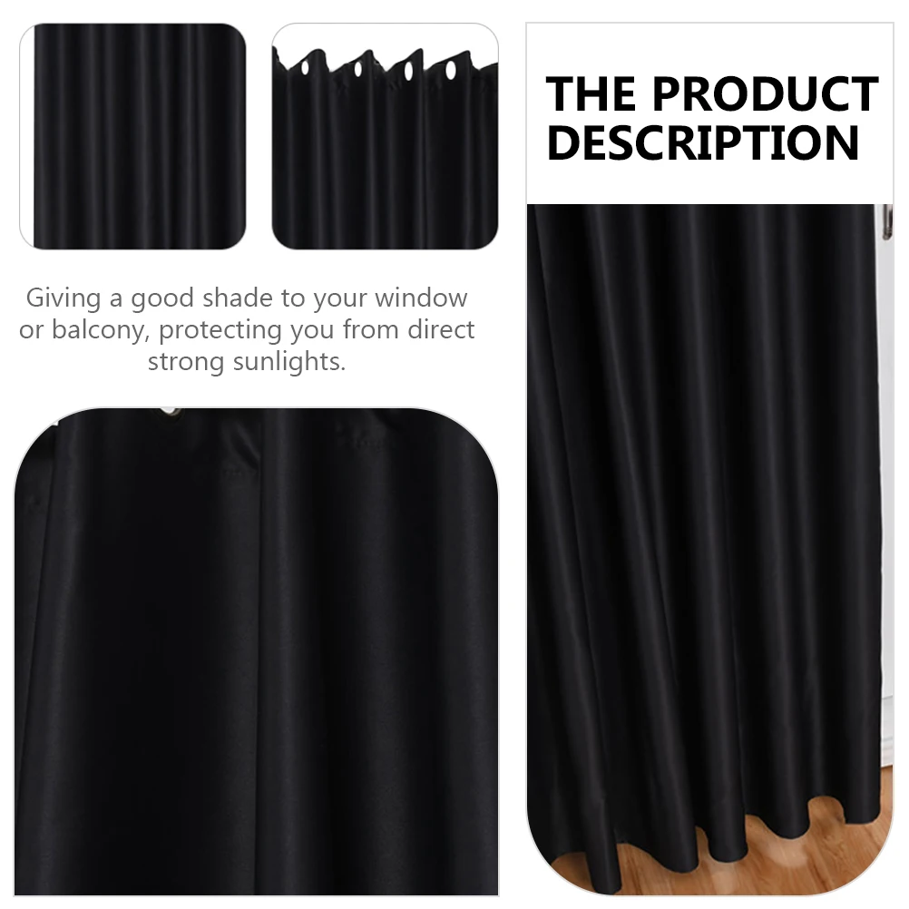 2Pcs Blackout Curtains Nordic Simple Shading Window Cloth Heat Insulation Indoor Curtain Living Room Bedroom Privacy Protection
