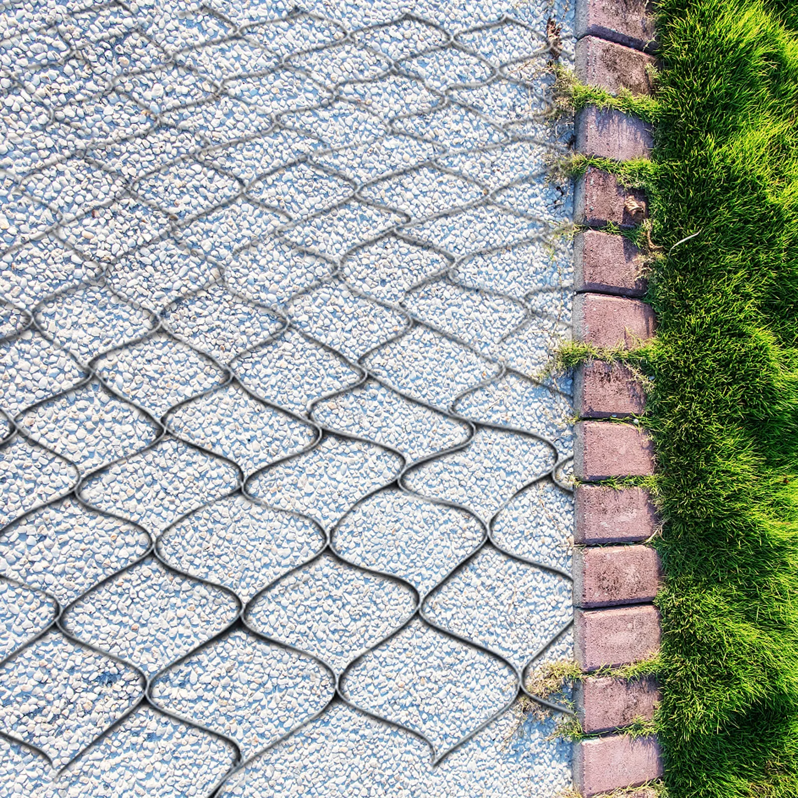 2" Thick Geo Grid Ground Grid Polyethylene 160 sq ft, Strength, for Landscaping, Patios, Walkways