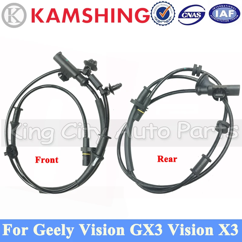 CAPQX Car Accessories Front or Rear Left/Right ABS Sensor For Geely Vision GX3 Vision X3 Wheel Speed Sensor