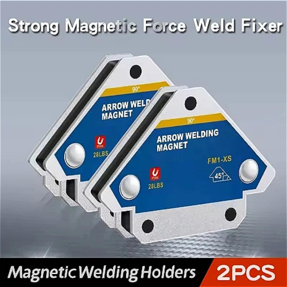Welding Fixer 4pcs Magnetic Welding Fixer 45/90/135 Degree Multi-angle Magnet Weld Positioner Ferrite Auxiliary Locator Tools