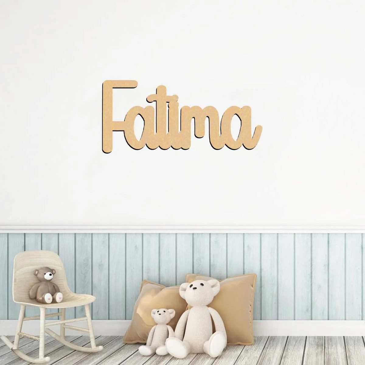 1pc Funny Fatima example Personalized Text Wooden Sign Wooden Decor Laser-Cut Sign  Wooden Plaque Door Hanging Decor