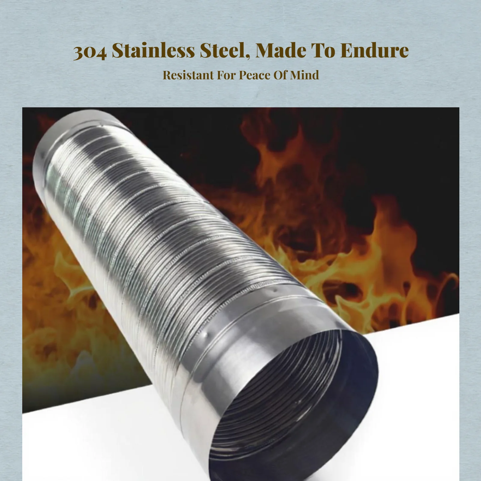 Universal Exhaust Flex 304 Stainless Steel Adjustable Duct