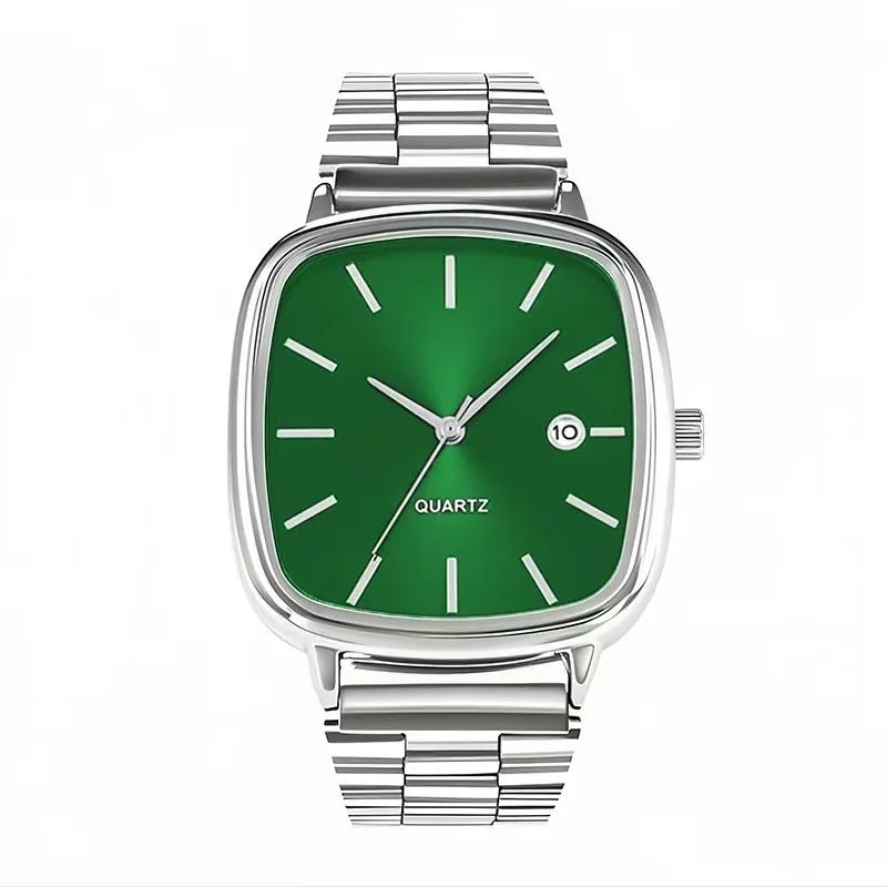 Famous Brand Men Watch Steel Strap Business Calendar Quartz Watches Luxury Wristwatches Gift Dropshipping Big Dial Clock