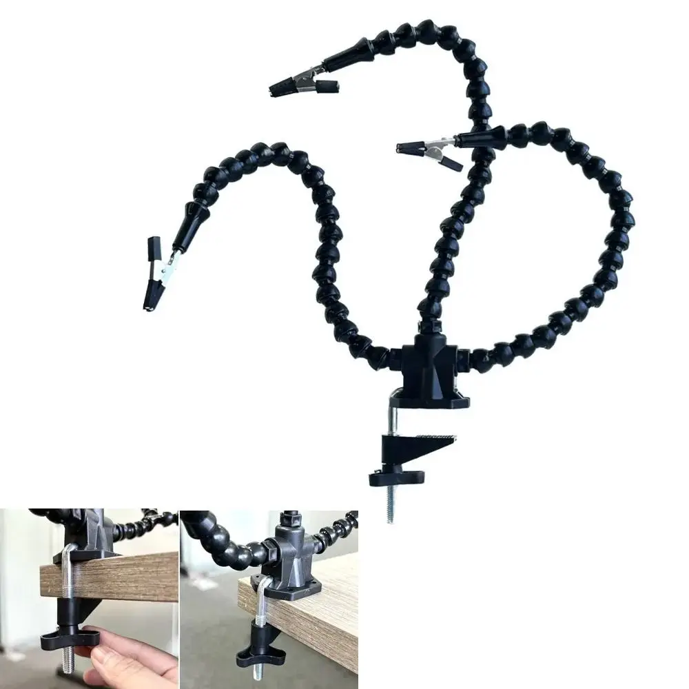 NEW Adjustable Soldering Stand Multi-Purpose Stable Soldering Iron Holder Anti-slip Welding Flexible Arms Jewelry Making