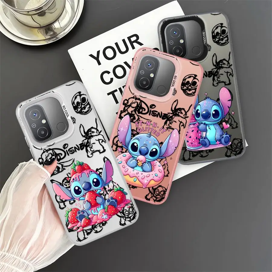 Disney Cute Stitch Phone Case for Xiaomi Poco C61 C50 C51 X3 NFC X3 Pro Soft Cover