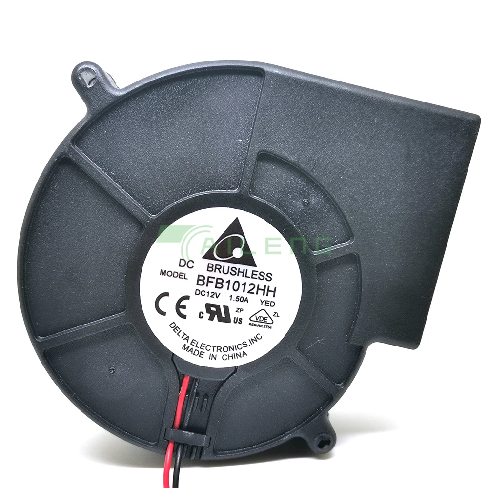 For Delta 9773 BFB1012HH 97*93*33mm DC 12V 1.5A Turbo blower grill exhaust fan high speed 2 wires