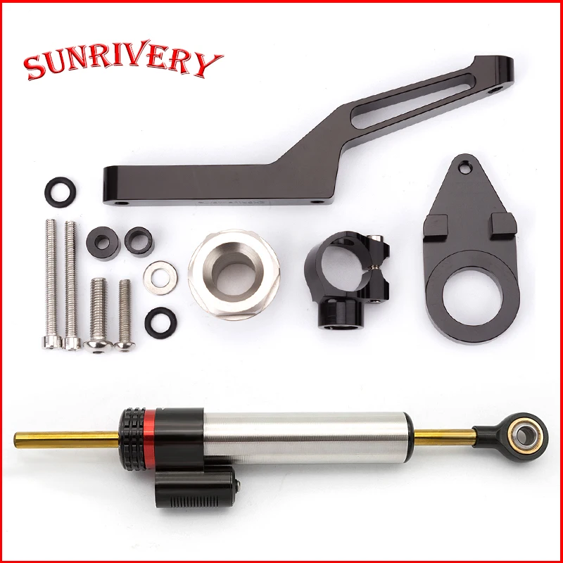 For Kawasaki Ninja 600 ZX636 ZX6R 2009-2025 Steering damper bracket kit Motorcycle Accessories