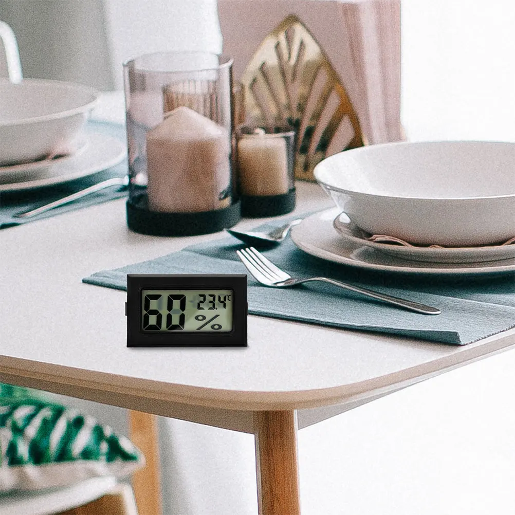 High Precision Mini Digital Thermometer Hygrometer Indoor Climate Monitor Portable Design Clear Display Multi Functional
